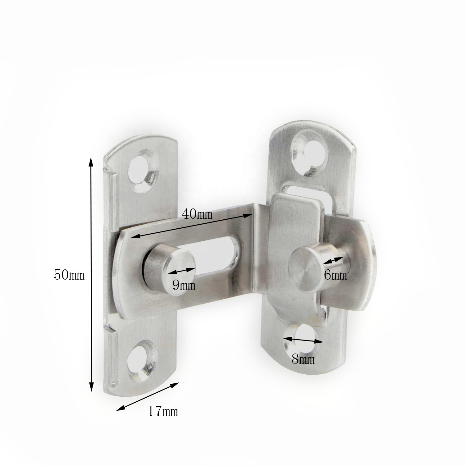 Hot Selling 90 degree Sliding Door Latches Barn Barrel Bolt Lock Durable Hardware Flip Door Gate Latch