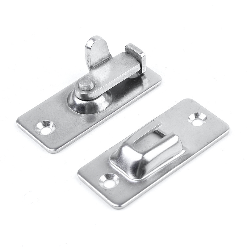 90 Degree Right Angle Door Lock Buckle Lock Stainless Steel Barn Sliding Door Bolt Lock Flip Door Latch