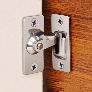 90 Degree Right Angle Door Lock Buckle Lock Stainless Steel Barn Sliding Door Bolt Lock Flip Door Latch