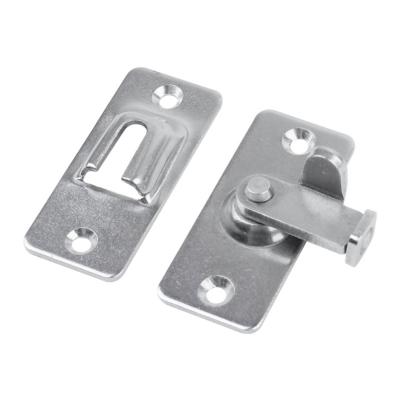 90 Degree Right Angle Door Lock Buckle Lock Stainless Steel Barn Sliding Door Bolt Lock Flip Door Latch