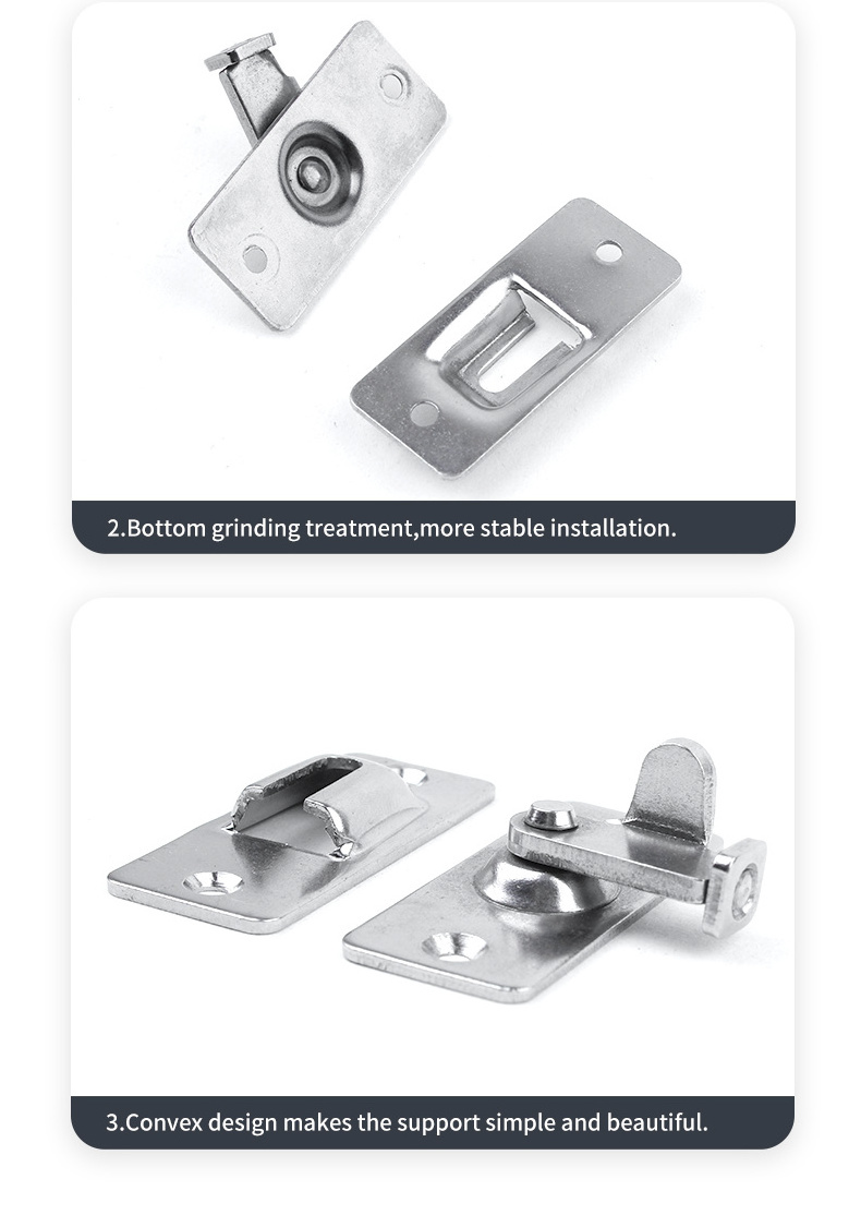 90 Degree Right Angle Door Lock Buckle Lock Stainless Steel Barn Sliding Door Bolt Lock Flip Door Latch