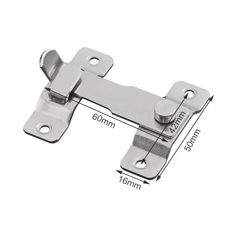 Stainless Steel Door Buckle Bolt Latches Safety Bolt Sliding Gate Hasp Latch Door Lock for Window Cabinet Fitting