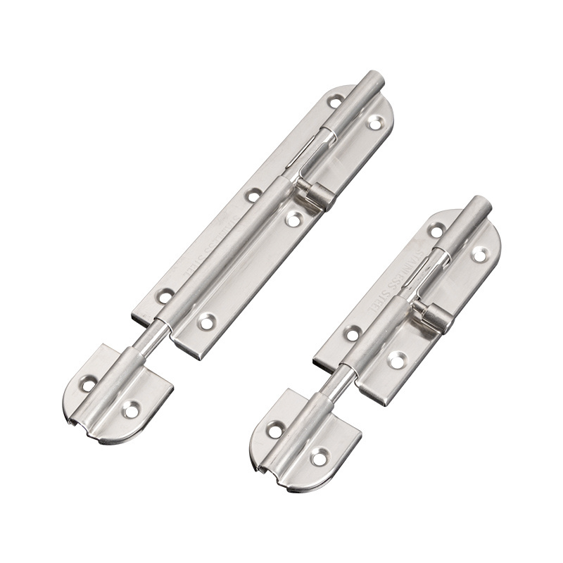 Stainless Steel Silver Door Bolts Hardware Accessories Sliding Door Lock Latch Solid Durable Barrel Bolt