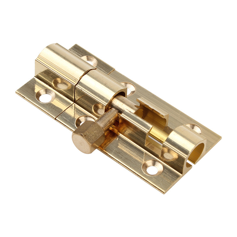 Top Selling Brass Doors Slide Latch Lock Barrel Bolts Home Gate Safety Hardware 1.5/2/2.5/3/4/6 Inch Door Bolt