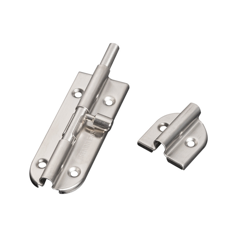 Stainless Steel Silver Door Bolts Hardware Accessories Sliding Door Lock Latch Solid Durable Barrel Bolt