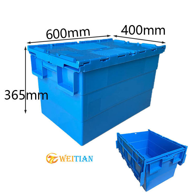 New PP Collapsible Easy Moving Plastic Folding Crates Foldable Crate Box 60x40x35