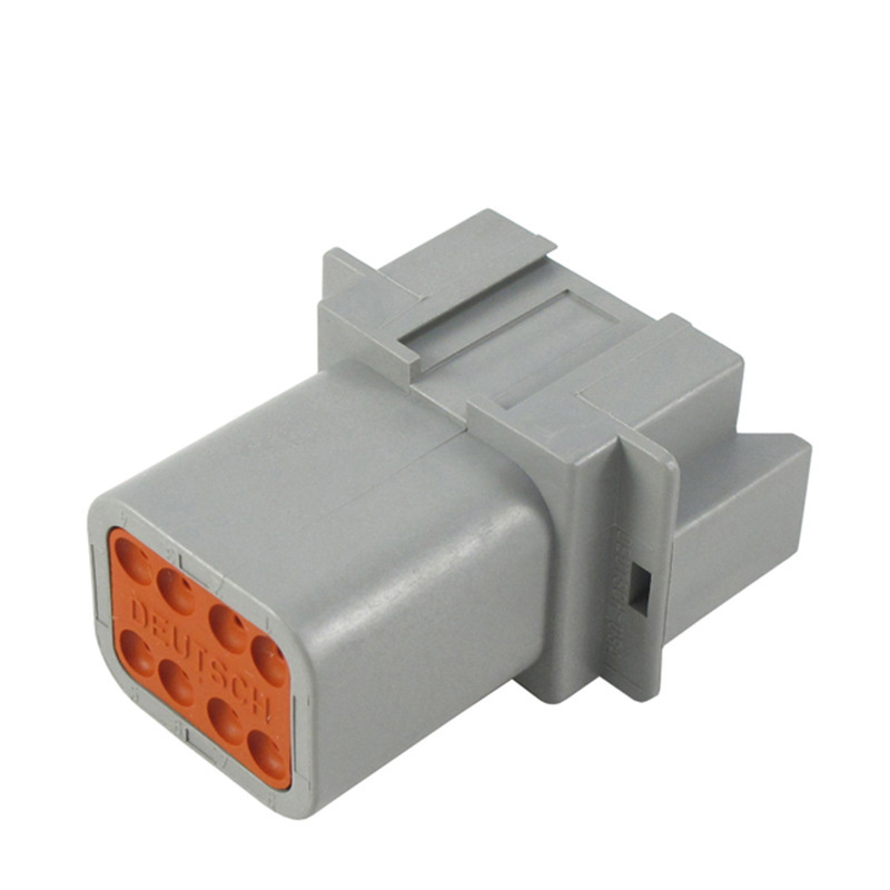 China factory  waterproof deutsch dt series connector DT04-08PA 8 pin gray male auto connector DT04-08PA