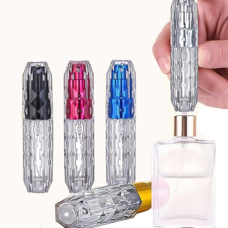 5ml bottom-filled portable diamond shiny spray bottle empty cosmetic fine mist perfume vial