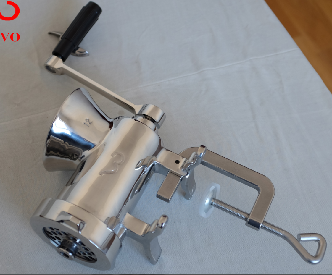 Handle Operating Meat Mincer Manual Meat Grinder 12# Stainless Steel