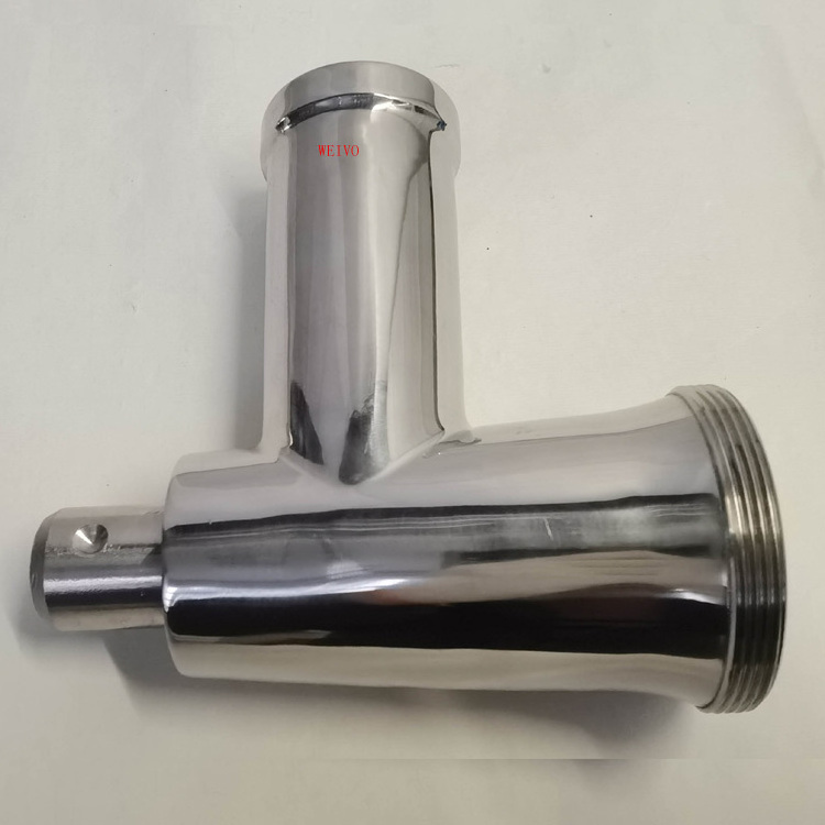 Manual Stainless Steel Factory Price Meat Grinder Body Meat Mincer Parts Meat Mincer Attachment Head.