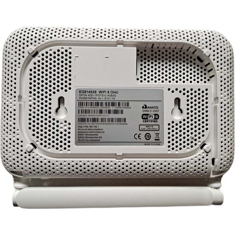 brand new and used Wifi6 ONU ONT EG8145X6 EG8147X6 GPON XPON 4 x GE 1POTS 1 x USB 2.0 2.4G/5G Wi-Fi 6 Dual band ,Mesh