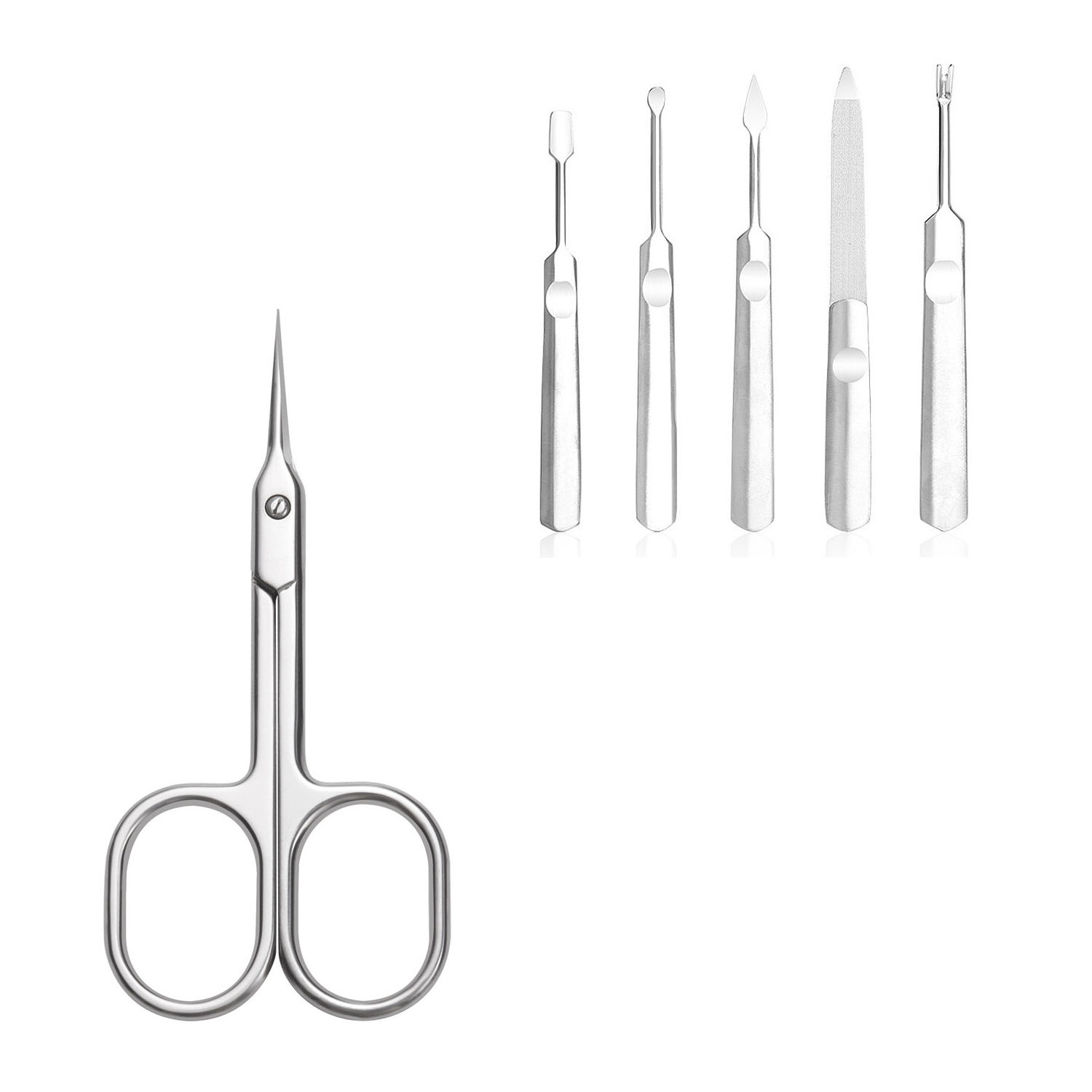 Profession sharp cuticle nail scissors stainless steel Nail file manicure tool set for nails and toenails