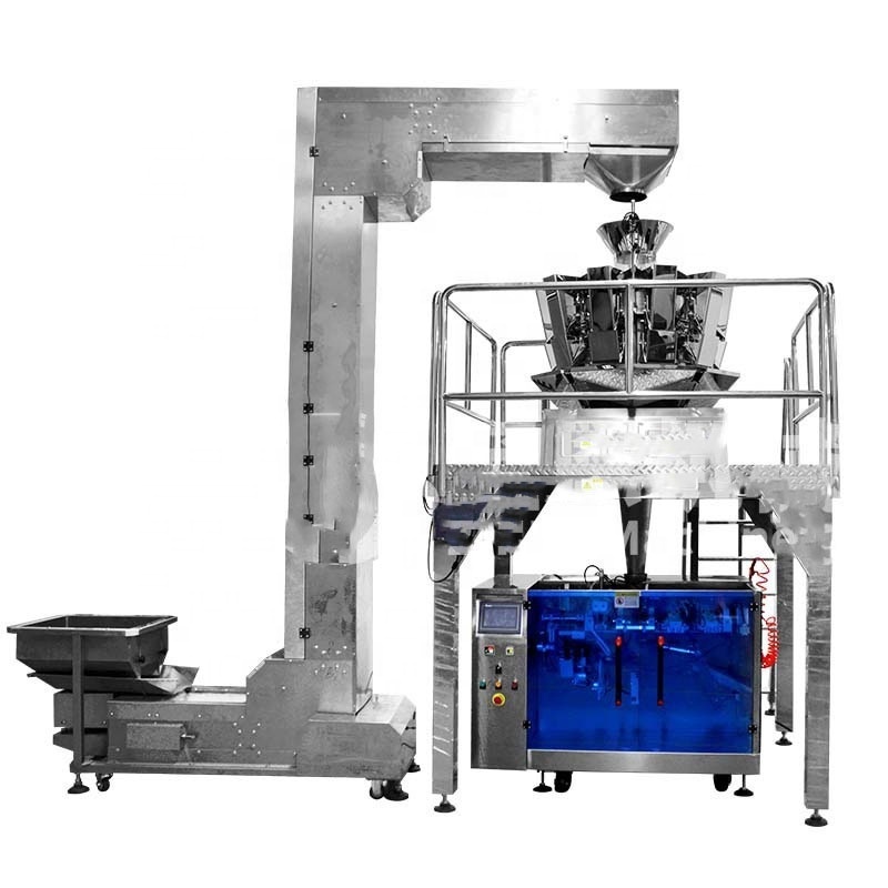 frozen food weighing and packaging machine  for the packaging needs of frozen chicken feet and chicken wings.