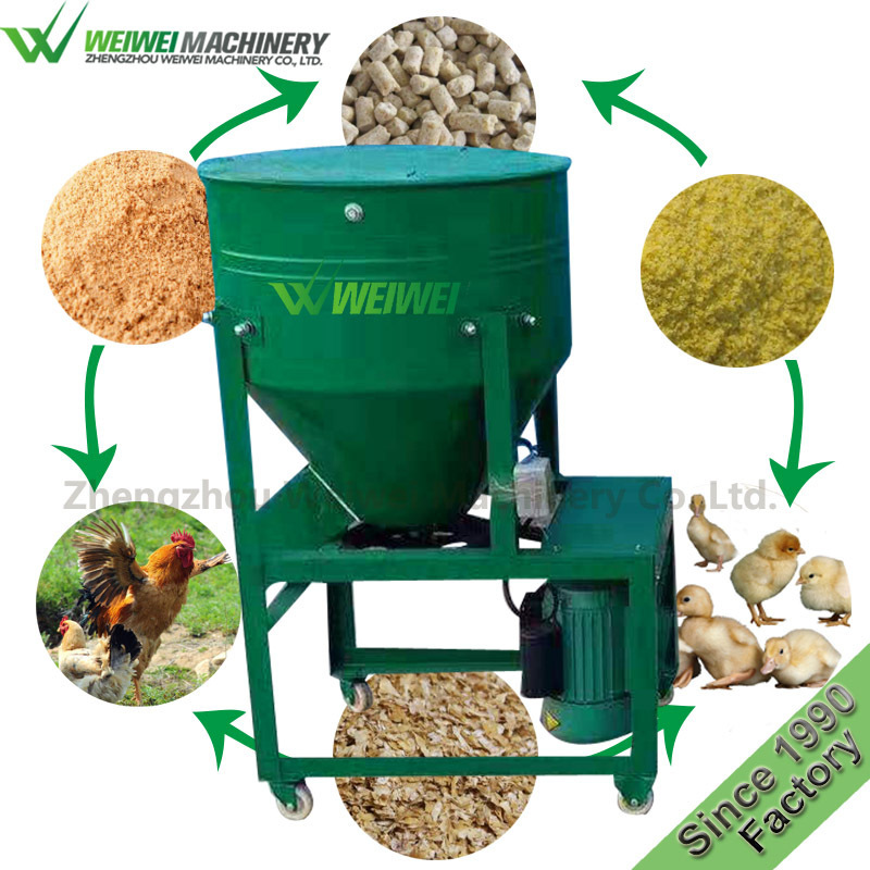 Weiwei feed processing machine pig feed powder pellet mixer  animal farming fertilizer seed mixer