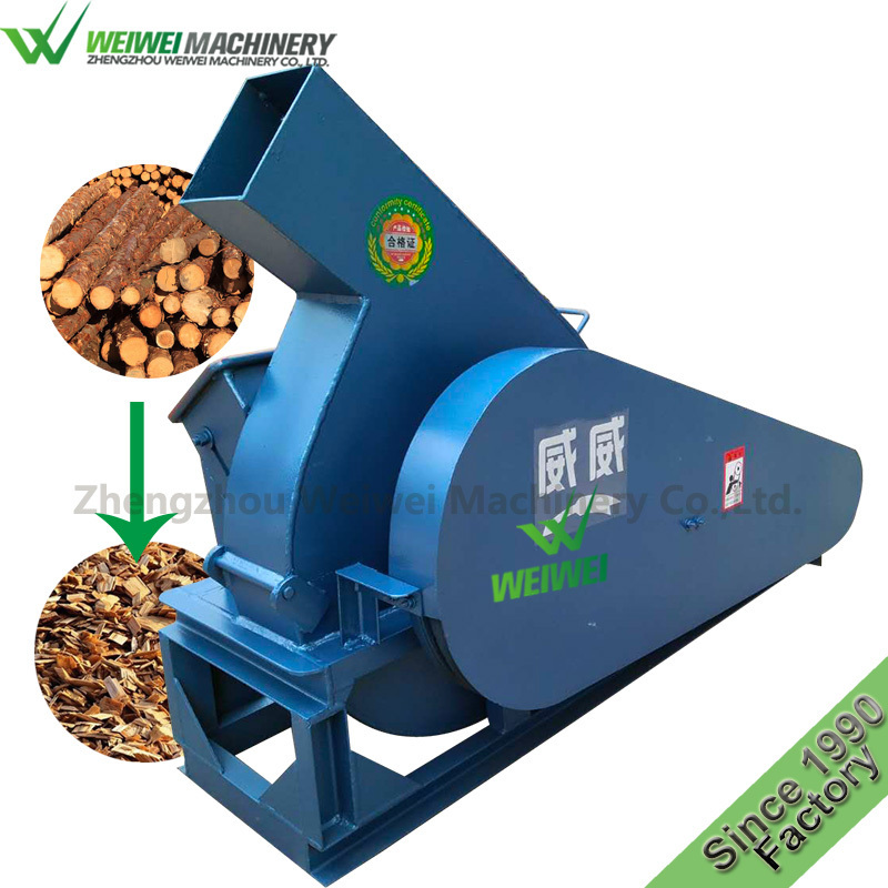 Weiwei woodworking machine professional wood chipper/cutting machine firewood/diesel engine wood chipper