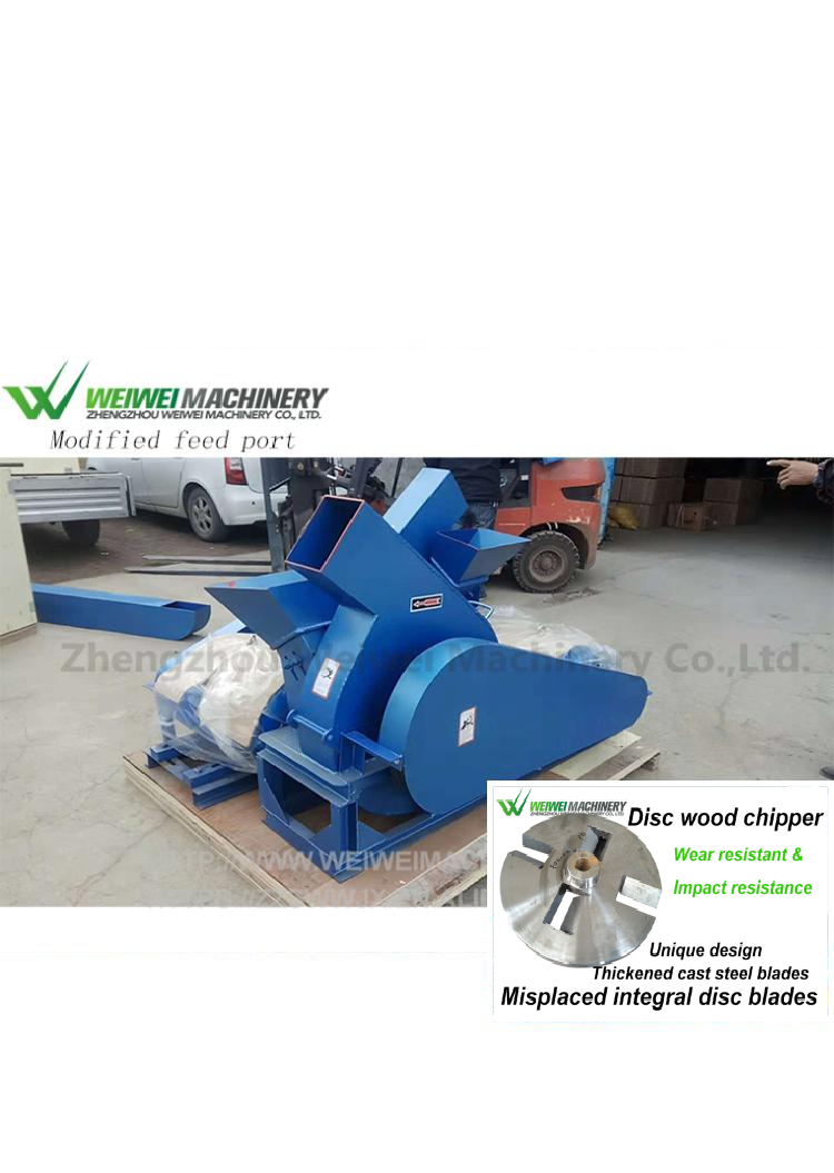 Weiwei woodworking machine professional wood chipper/cutting machine firewood/diesel engine wood chipper