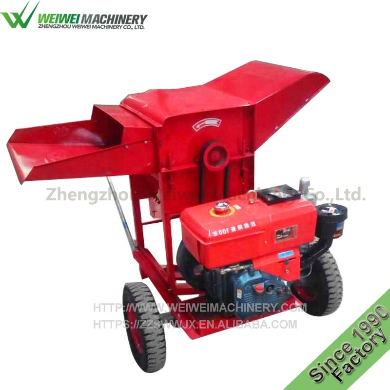 Weiwei factory multifunctional rice, wheat, soybean and sorghum threshing machine small agricultural threshing machine