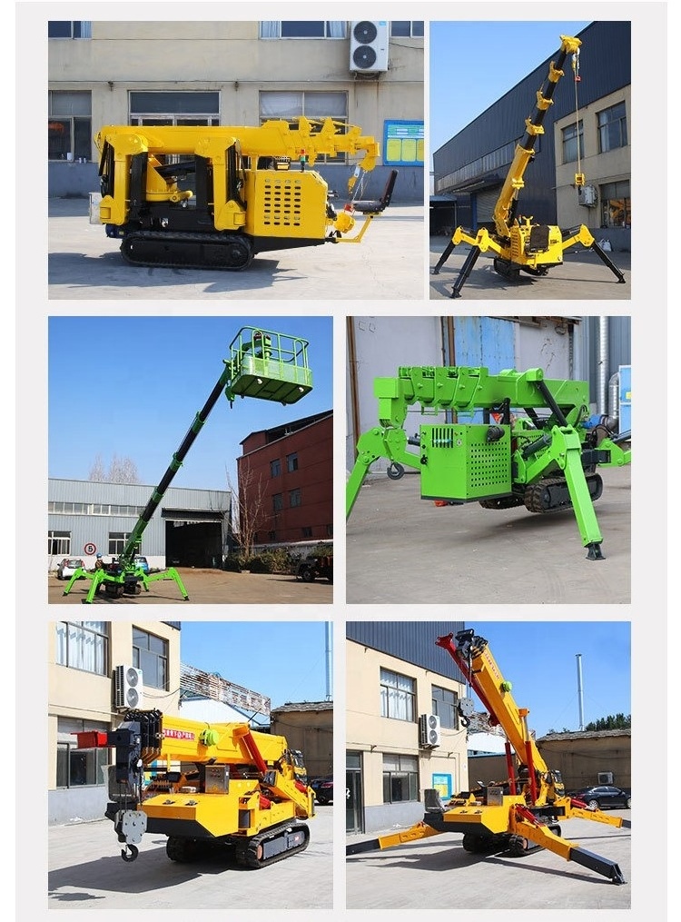 China Factory Supply 3/4/5/12 Ton Mini Spider Crane for Building Material and Machinery Repair Shops