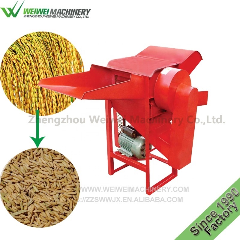 Weiwei factory multifunctional rice, wheat, soybean and sorghum threshing machine small agricultural threshing machine