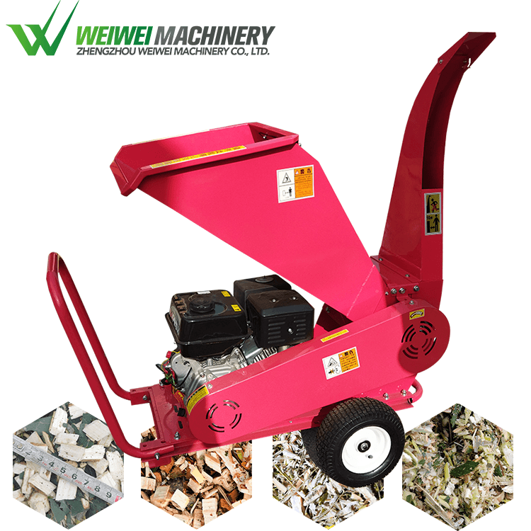 Weiwei Wood Hammer Mill Chipper Forestry  Cutting Wood Chips Cutter Machine Gasoline Diesel Engine Good Price Wood Chipper