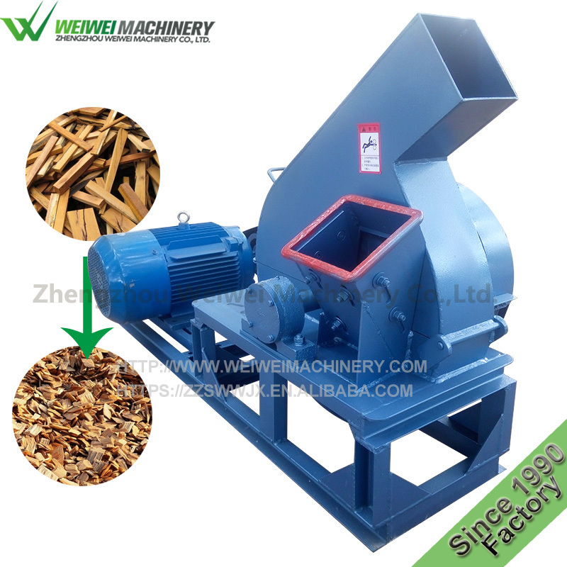 Weiwei woodworking machine professional wood chipper/cutting machine firewood/diesel engine wood chipper