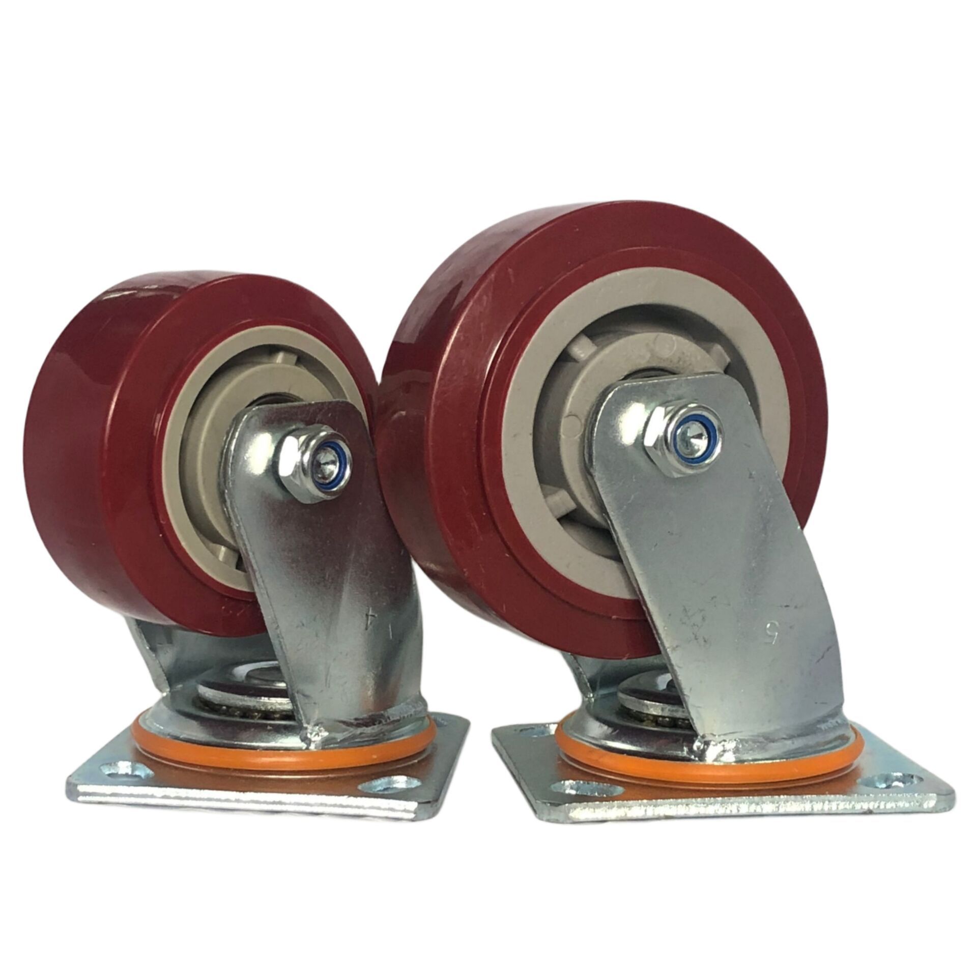 Red Big Castor Swivel Wheel  for Industrial Heavy Duty Casters