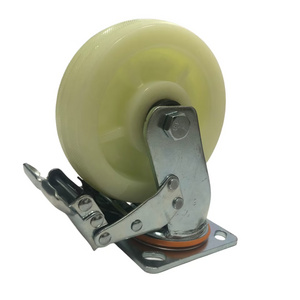 200mm industrial heavy duty swivel wheel with brake cart casters load capacity 400kgs CASTER WHEEL