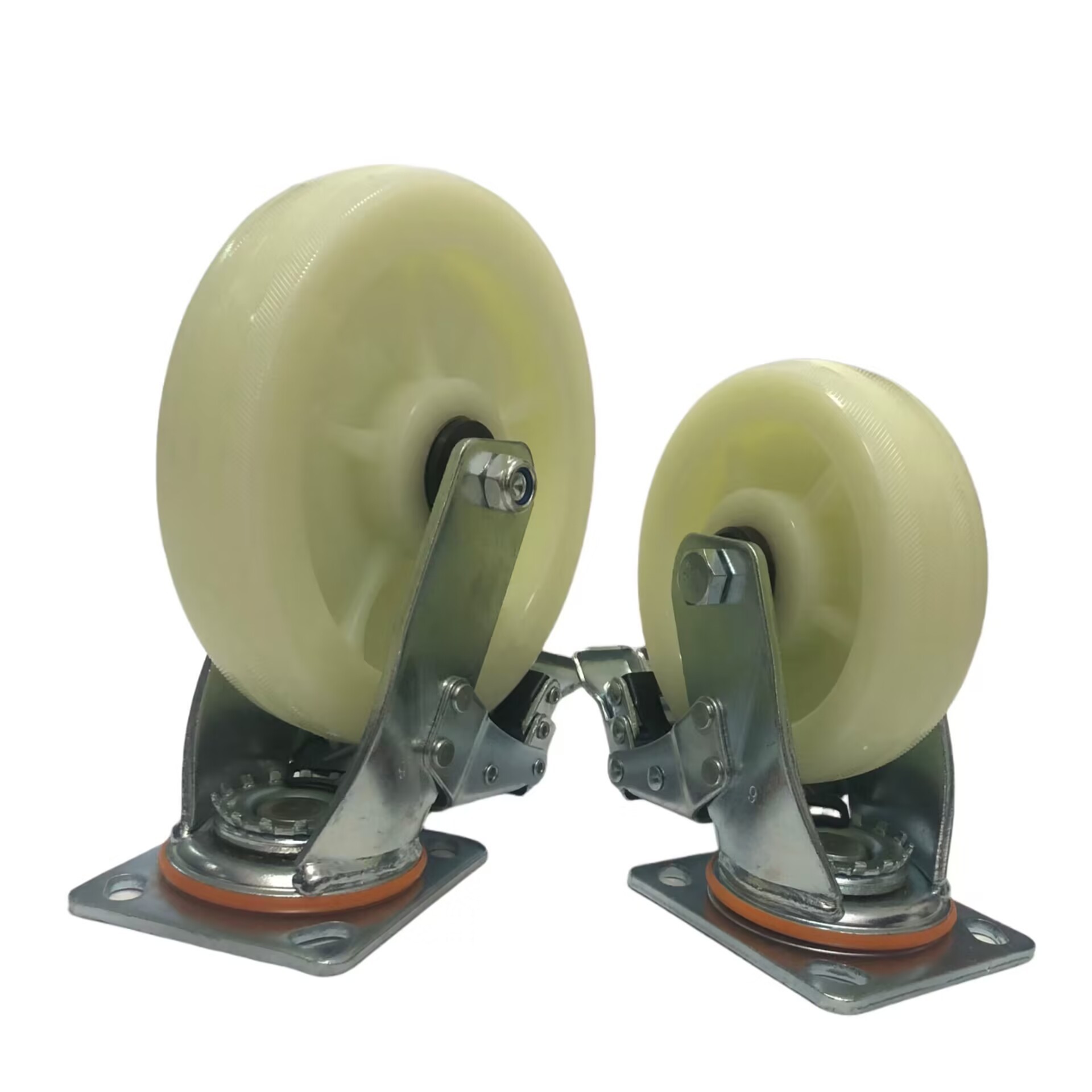 200mm industrial heavy duty swivel wheel with brake cart casters load capacity 400kgs CASTER WHEEL