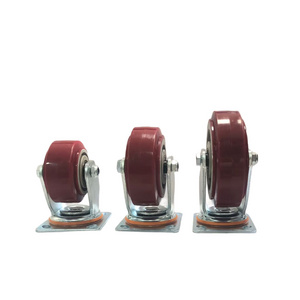 Red Big Castor Swivel Wheel  for Industrial Heavy Duty Casters