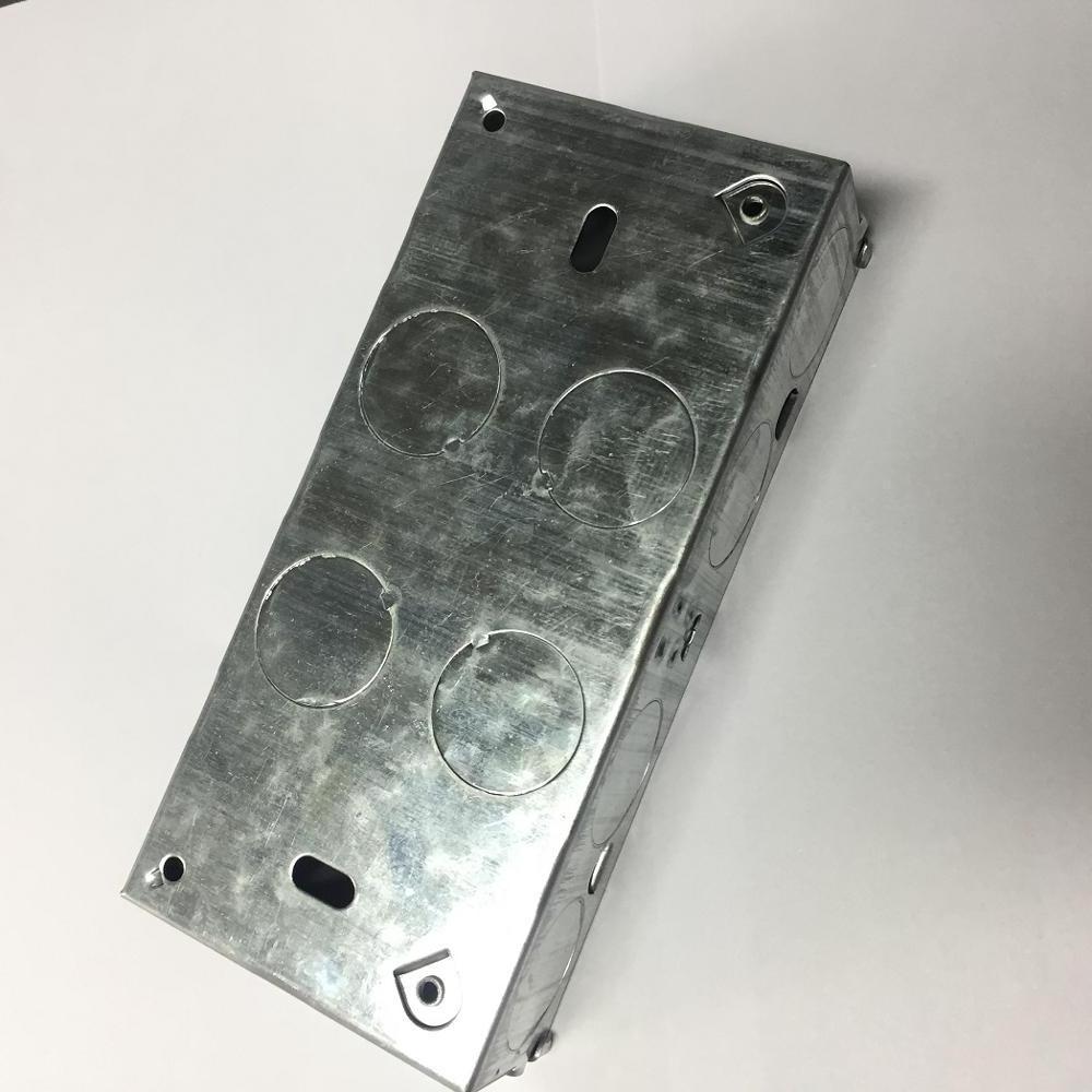 4'' Squares Metal Galvanized Steel Welded electric Switch Junction Box 3x3 Galvanized Metal knockout Switch Electrical Box