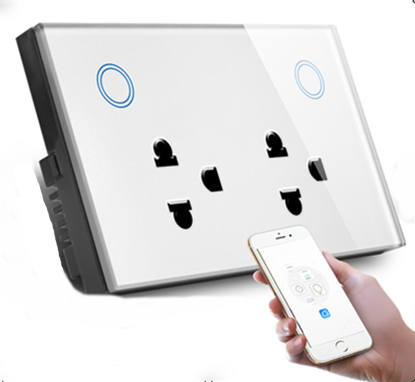 Switch control Thailand Standard Tuya Smartlife Wifi zigbee  Wireless Smart Home Electrical Wall socket  Wifi Power Smart Light