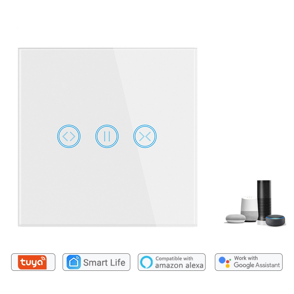 Curtain Switch Tuya Smart Home Timer Smart Wifi Curtain Touch Screen Switch Tuya Shutter Switch WIFI