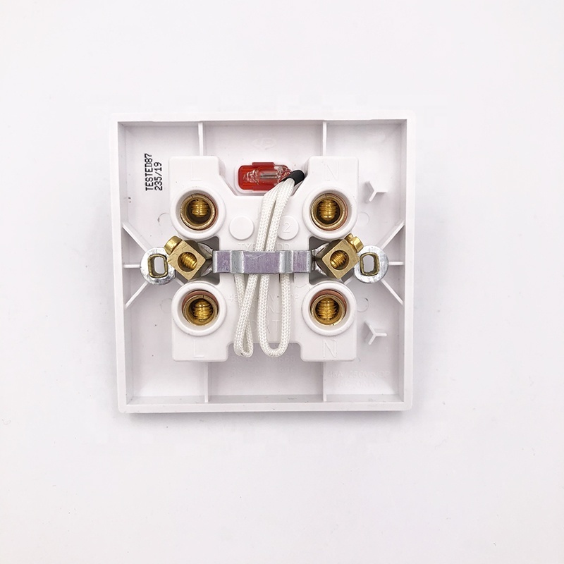 Popular Electrical Wall Switch 45A High Quality UK Standard  Press button Turn on/off