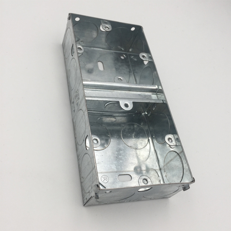 4'' Squares Metal Galvanized Steel Welded electric Switch Junction Box 3x3 Galvanized Metal knockout Switch Electrical Box