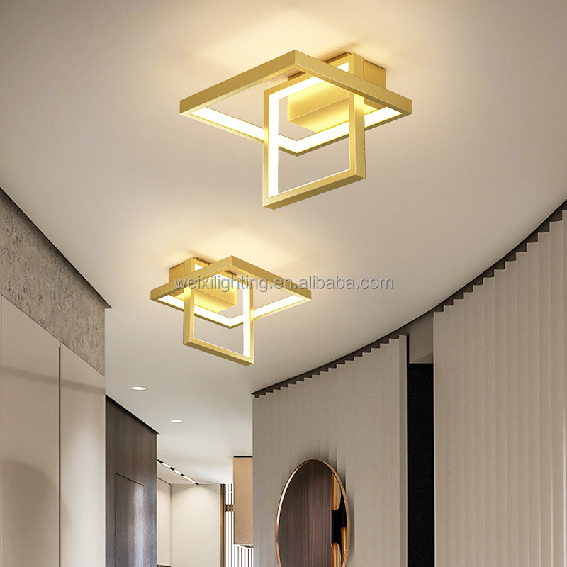 Ring Buckle Corridor Ceiling Light Balcony Modern LED Front Desk Porch Balcony Ceiling Light