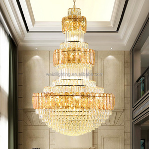 Non-standard Customized Lighting Fixtures Large Crystal Chandeliers Hotel Engineering Lights Villa Large Crystal Chandeliers