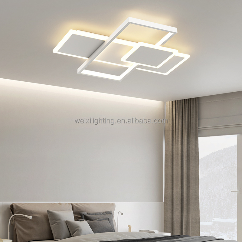 Iron LED Remote Control Dimmable White LED Ceiling Lights Ceiling Lights