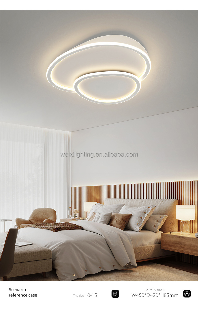 Aluminum Innovative Remote Control Dimming Flush Mount Light Ceiling Ceiling Lighting Modern Ceiling Lights