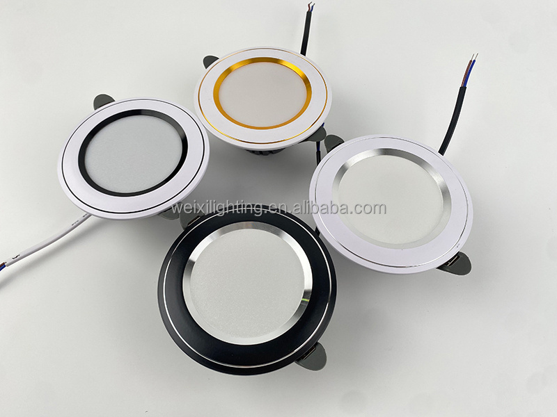 LED Black White Round Waterproof Surface Mounted Cylinder LED Downlight COB Suspended Dimmable Down Light