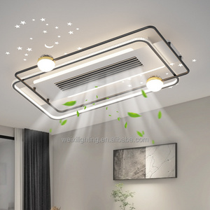 Intelligent Silent Ceiling Mounted Bedroom Living Room Dining Room Lobeless Fan Light 2023 New Ceiling Fan Light