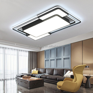 Modern LED Ceiling Lights Bedroom Living Room Study White Black Simple Ceiling Lights