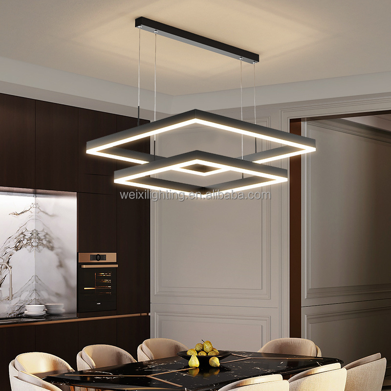 Hot sale new design 110V black living room dining room chandeliers modern lighting LED chandelier chandeliers