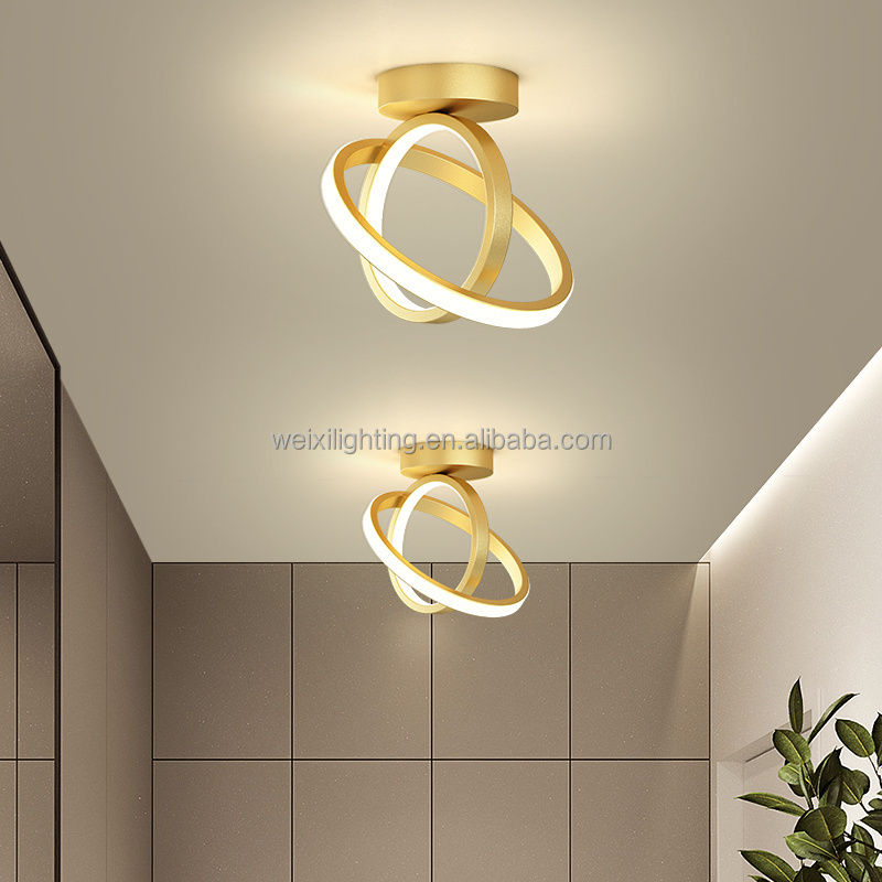 Ring Buckle Corridor Ceiling Light Balcony Modern LED Front Desk Porch Balcony Ceiling Light