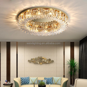 Deluxe Crystal Ceiling Lights Living Room Main Light Bedroom Dining Room Pendant Lights9k High Quality Crystal Chandeliers