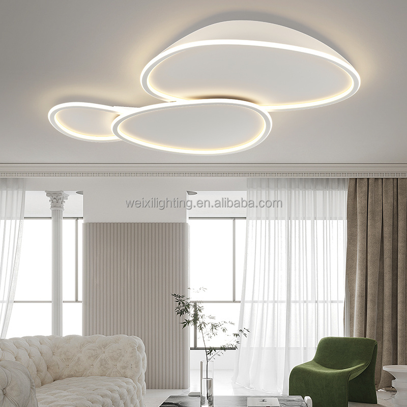 Aluminum Innovative Remote Control Dimming Flush Mount Light Ceiling Ceiling Lighting Modern Ceiling Lights