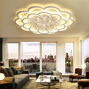 Creative LED Ceiling Light Circular Bedroom Living Room Modern Minimalist Crystal light Ceiling Light