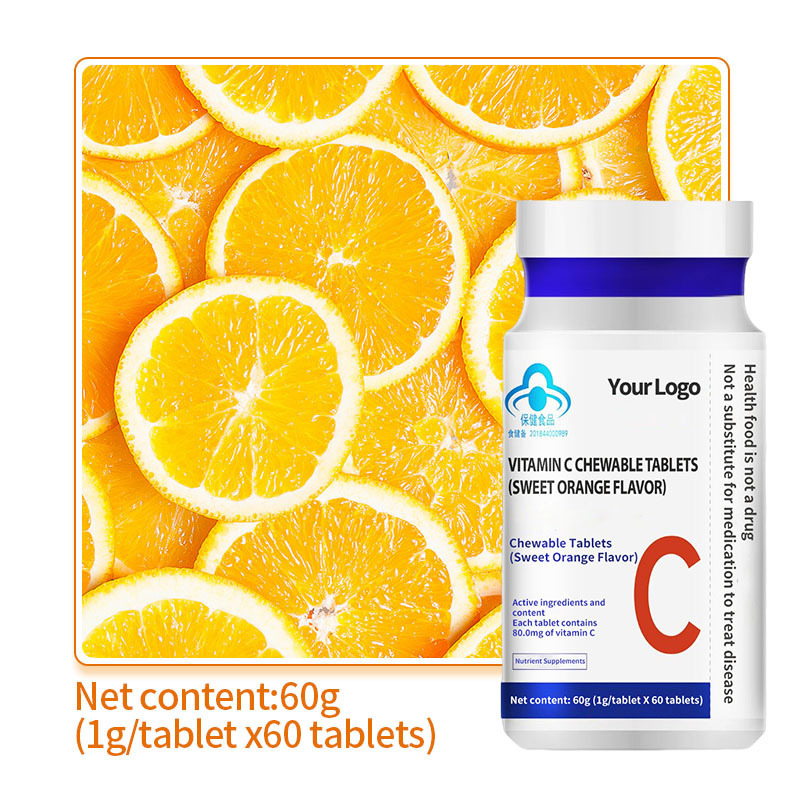 Health care food healthcare supplement Vitamine C tablets chewable tablets food nutrition vitamin c supplement