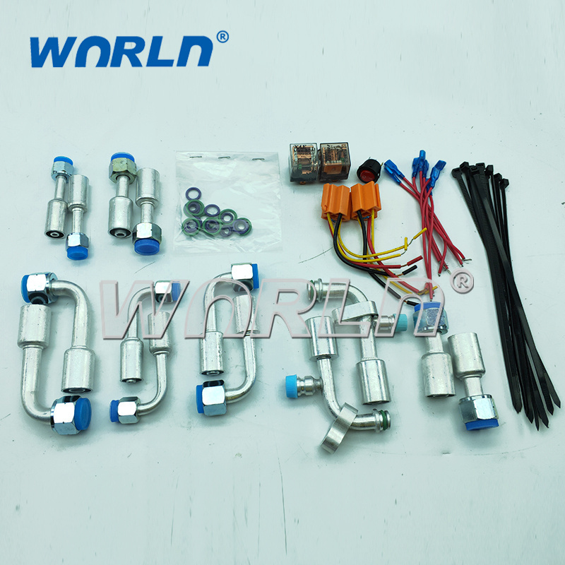 508 Auto Compressor Assy Auto Air Conditioner System Universal 12V/24V Universal Conditioner Assembly Kit