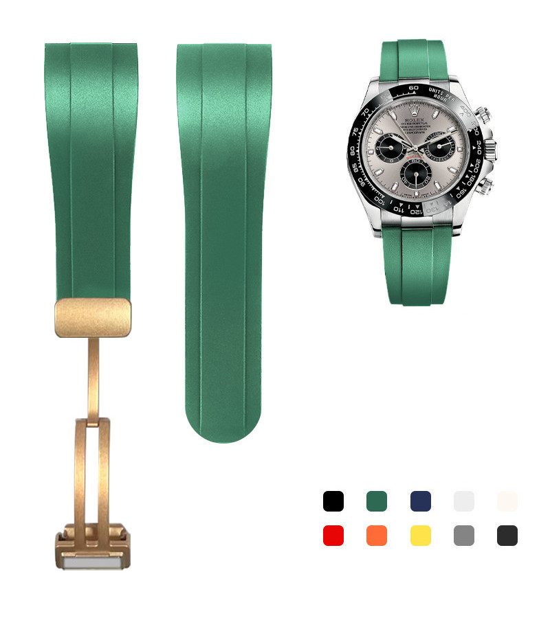 High Quality Silicone Rubber Watch Band Watch Strap 20mm 21mm 22mm for Rolex