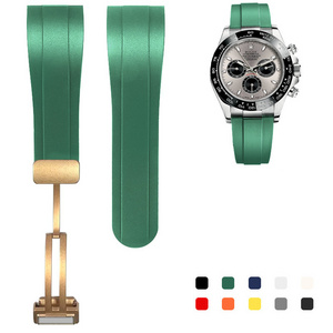 High Quality Silicone Rubber Watch Band Watch Strap 20mm 21mm 22mm for Rolex